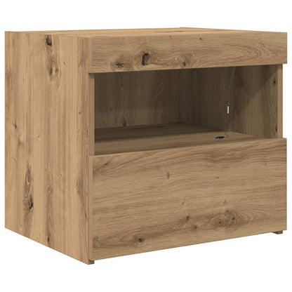 Nachttisch 2 Stk. Artisan-Eiche 50 x 40 x 45 cm Holzwerkstoff