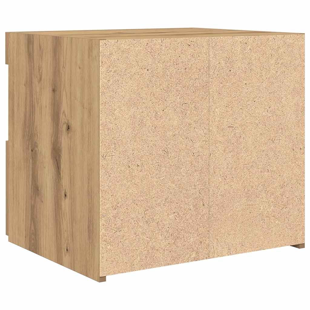 Nachttisch 2 Stk. Artisan-Eiche 50 x 40 x 45 cm Holzwerkstoff