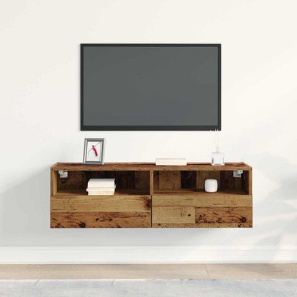 TV-Wandschrank 100 x 30 x 30 cm Altholz Holzwerkstoff