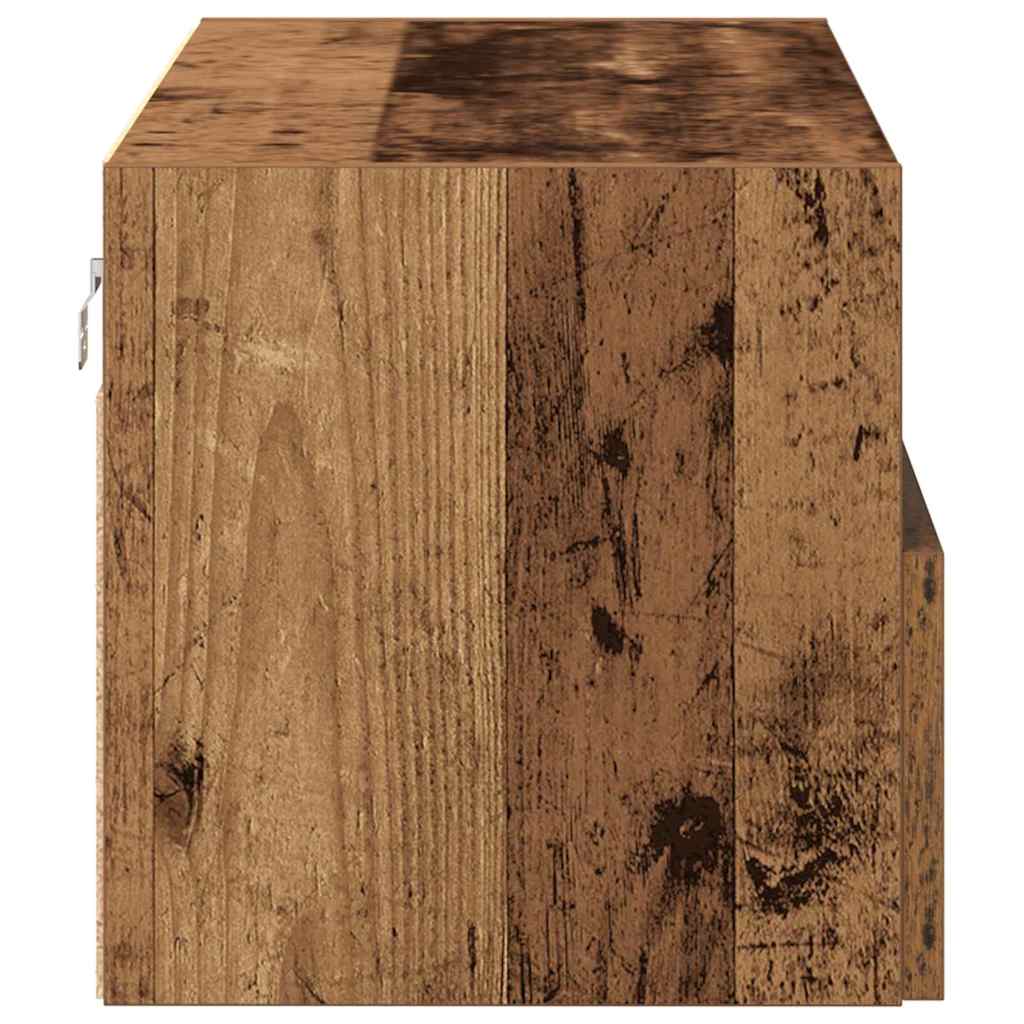 TV-Wandschrank 100 x 30 x 30 cm Altholz Holzwerkstoff