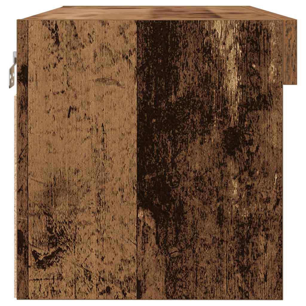TV-Schränk Wandmontiert Altholz 80 x 30 x 30 cm Holzwerkstoff