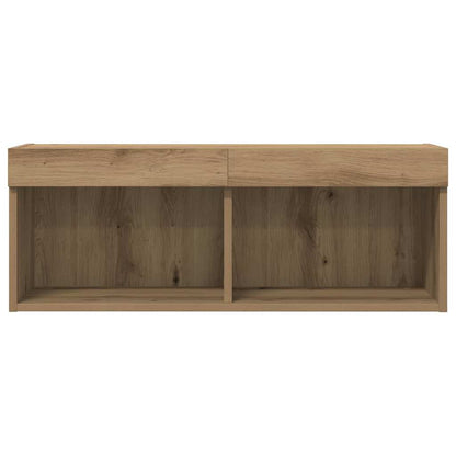 TV-Schrankset 80 x 30 x 30 cm Artisan-Eiche Holzwerkstoff