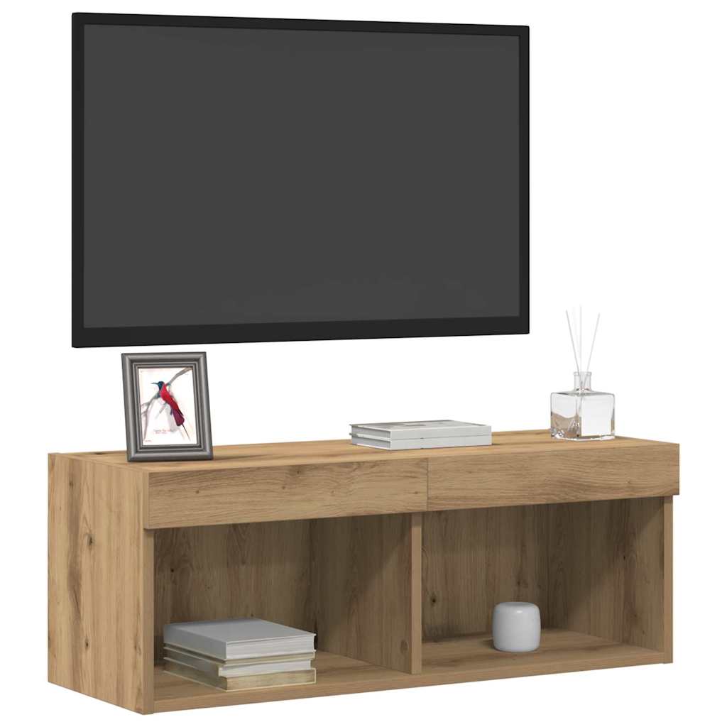 TV-Schrankset 80 x 30 x 30 cm Artisan-Eiche Holzwerkstoff
