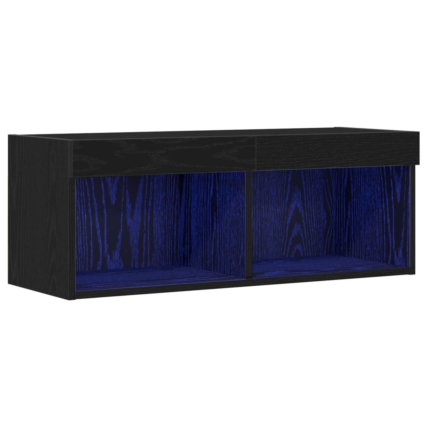 TV-Schrankset 80 x 30 x 30 cm Schwarz Eichen-Optik