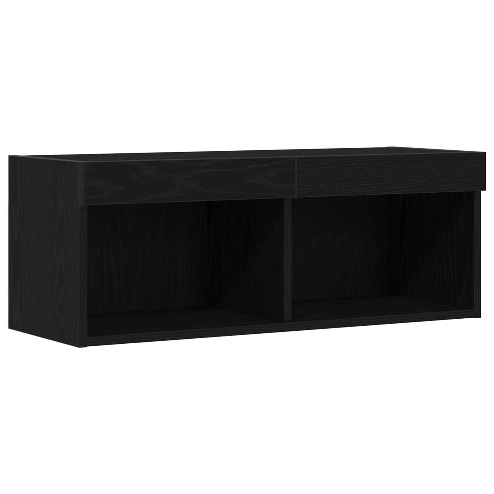 TV-Schrankset 80 x 30 x 30 cm Schwarz Eichen-Optik