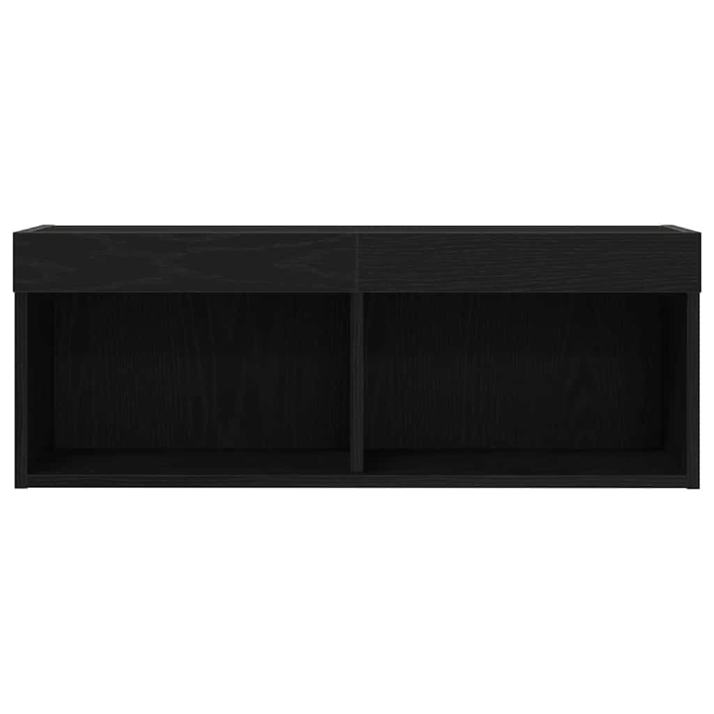 TV-Schrankset 80 x 30 x 30 cm Schwarz Eichen-Optik