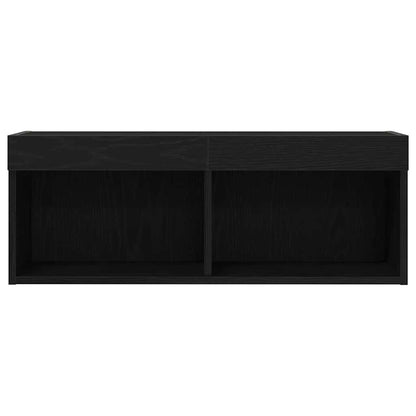TV-Schrankset 80 x 30 x 30 cm Schwarz Eichen-Optik