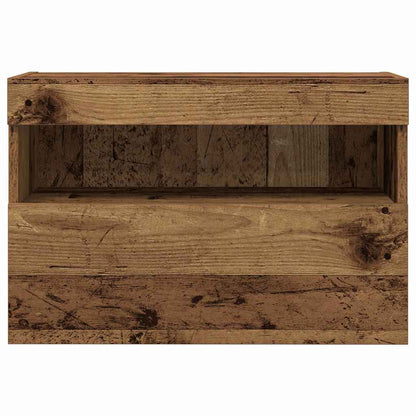 TV-Wandschrank 2 stk. Altholz Holzwerkstoff
