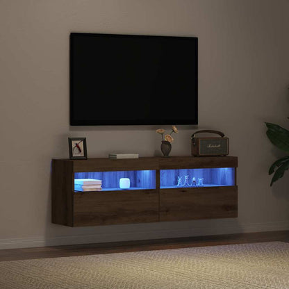 TV-Wandschrank 2 stk. Artisan-Eiche Holzwerkstoff