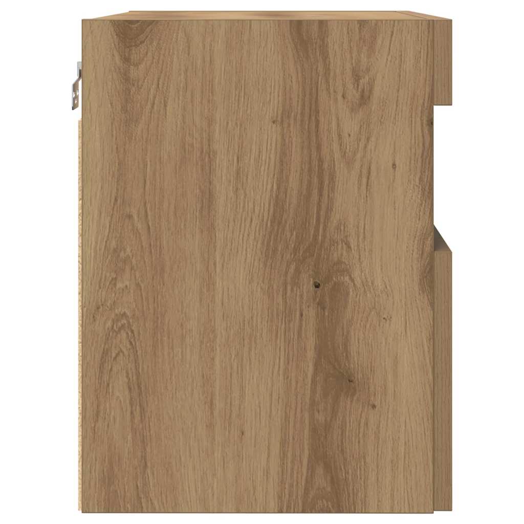 TV-Wandschrank 2 stk. Artisan-Eiche Holzwerkstoff