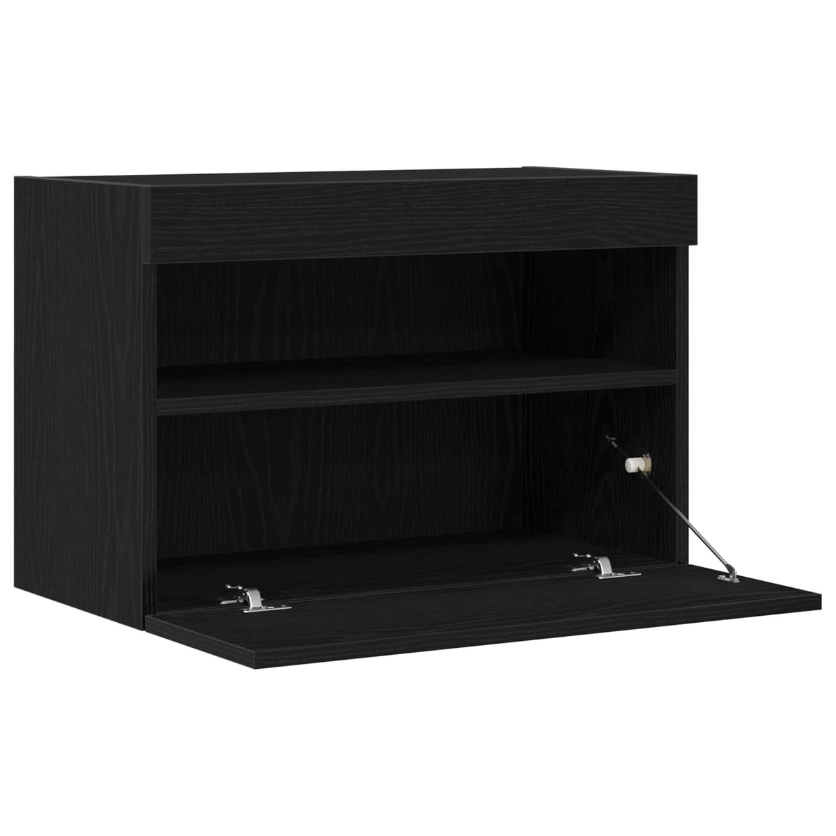 TV-Wandschrank 60 x 30 x 40 cm Schwarz Eichen-Optik