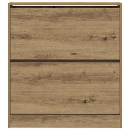 Schuhschrank 80 x 21 x 87,5 cm Holzwerkstoff Geräucherte Eiche