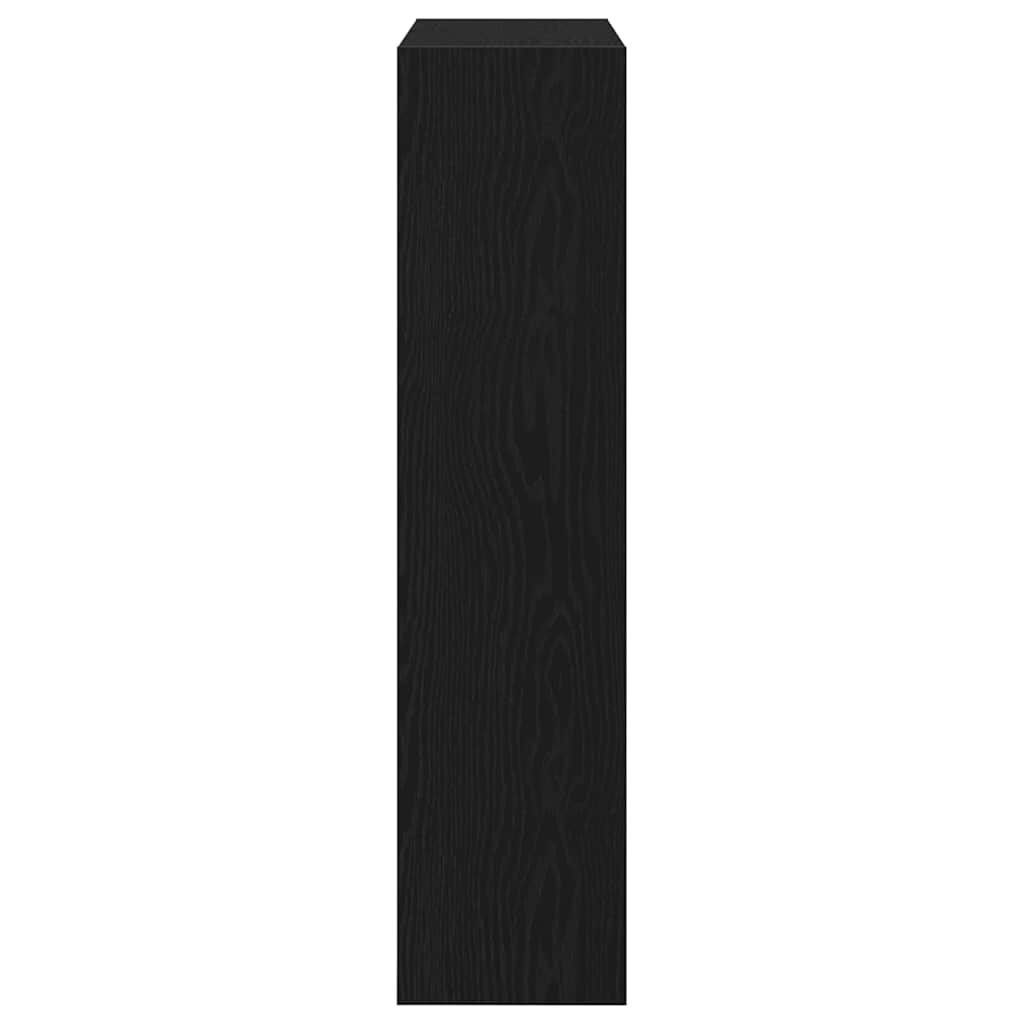 Schuhschrank mit Tür Schwarz Eichen-Optik 80 x 21 x 87.5 cm