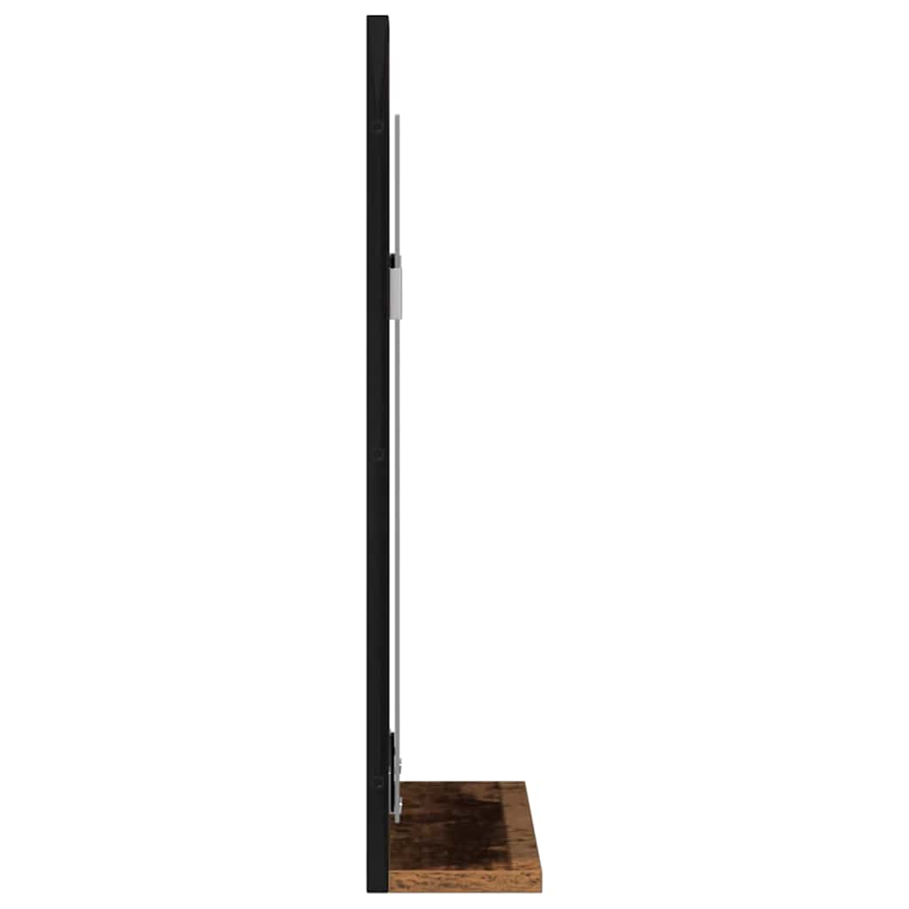Spiegel Altholz 50 x 12 x 60 cm Glas und engineered Holz