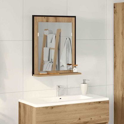 Spiegel Artisan-Eiche 50 x 12 x 60 cm Glas und engineered Holz