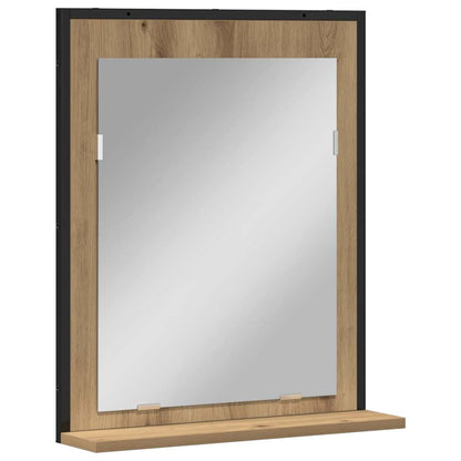 Spiegel Artisan-Eiche 50 x 12 x 60 cm Glas und engineered Holz