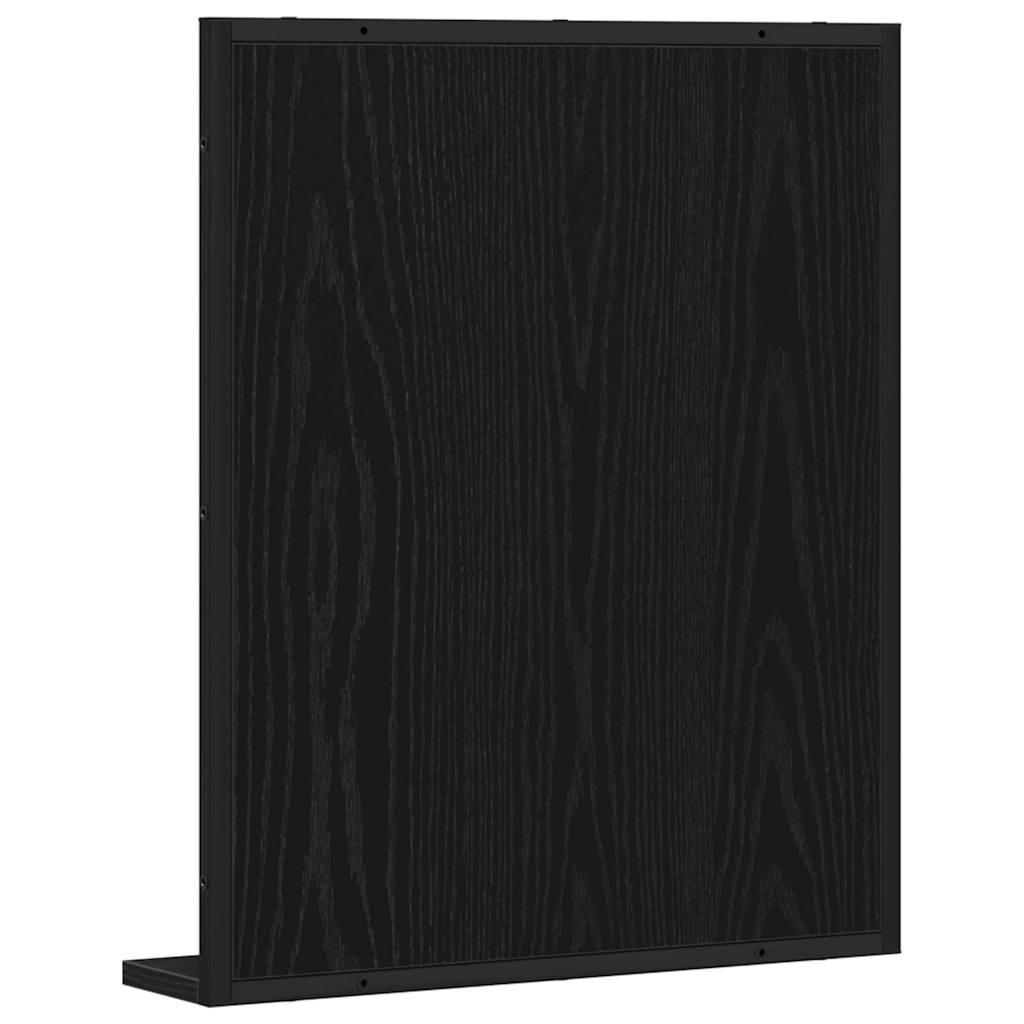 Spiegel Schwarz Eichen-Optik 50 x 12 x 60 cm