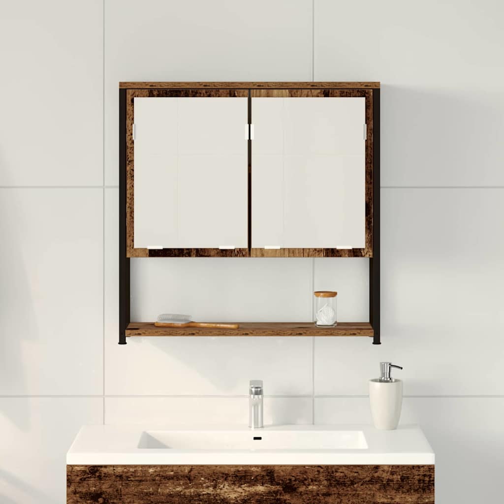 Spiegelschrank Altholz 60 x 16 x 60 cm Holzwerkstoff