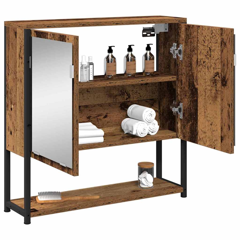Spiegelschrank Altholz 60 x 16 x 60 cm Holzwerkstoff