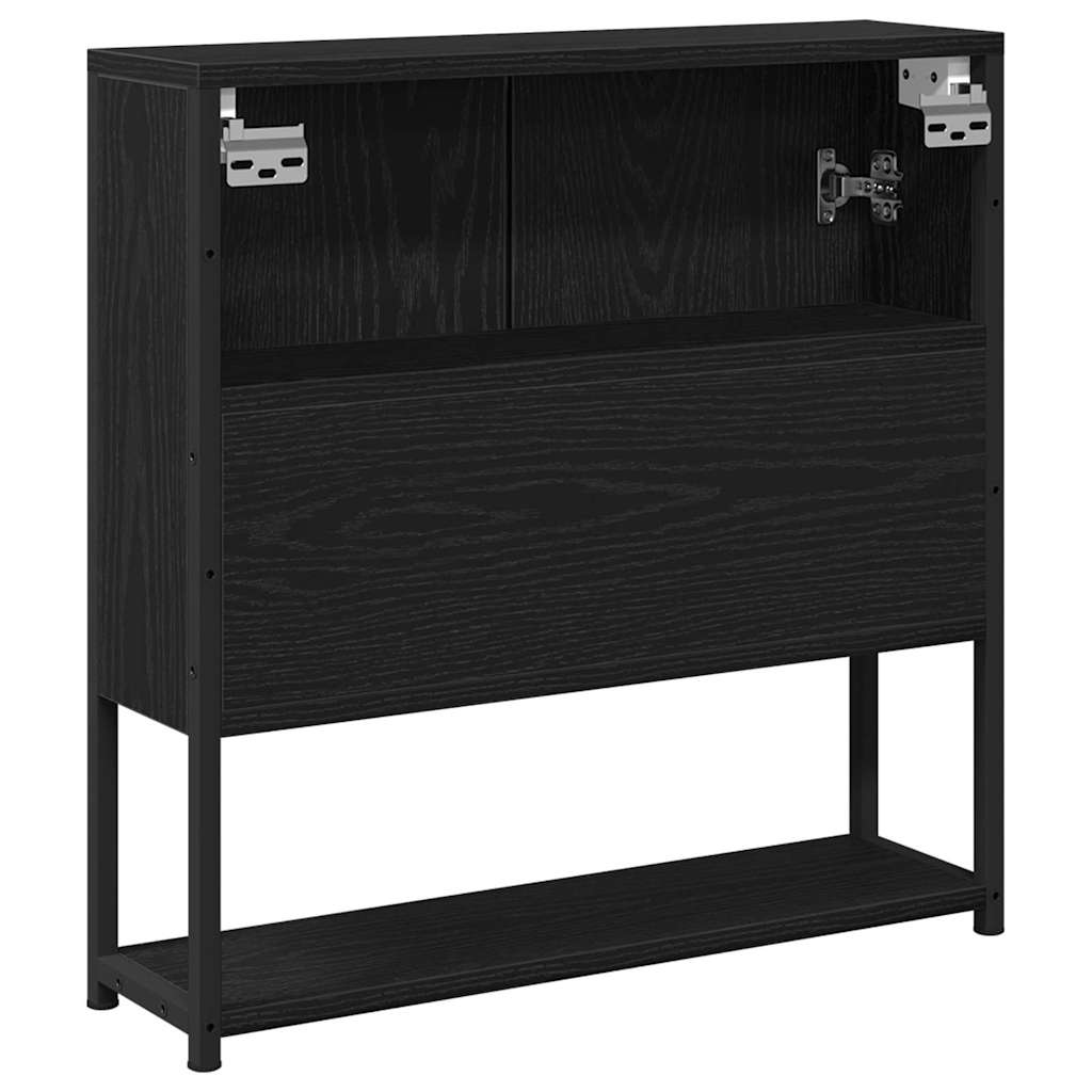 Spiegelschrank Schwarz Eichen-Optik 60 x 16 x 60 cm