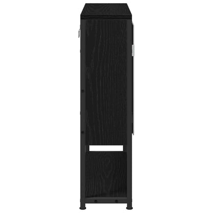 Spiegelschrank Schwarz Eichen-Optik 60 x 16 x 60 cm