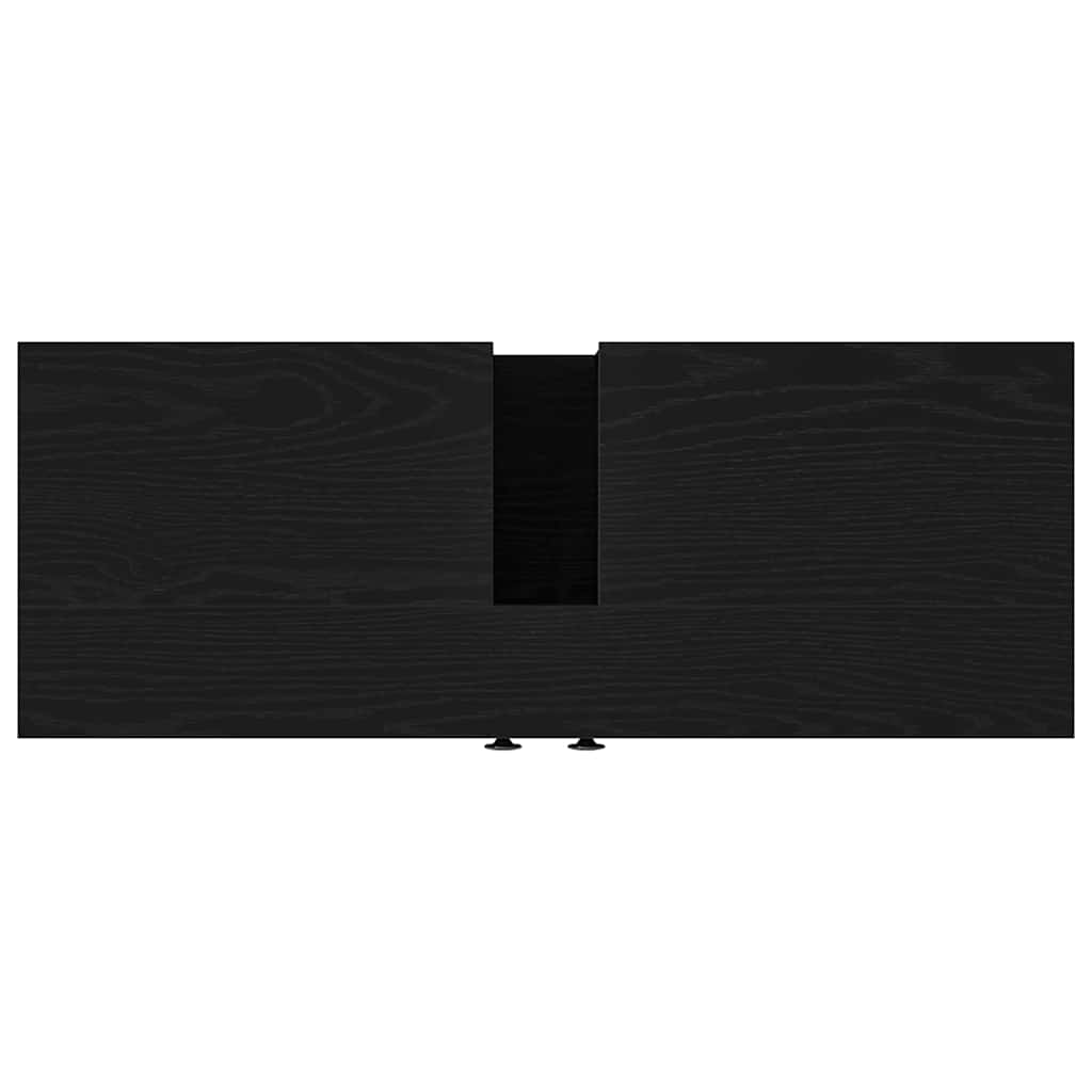 Waschbeckenunterschrank mit Tür Schwarze Eiche 80 x 30 x 60 cm