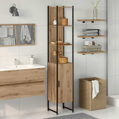 Badezimmerschrank Artisan-Eiche 33 x 33 x 185,5 cm