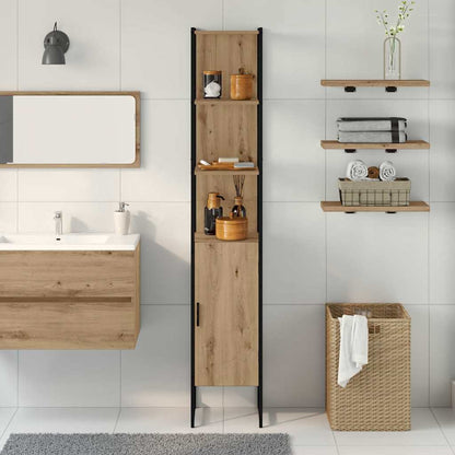 Badezimmerschrank Artisan-Eiche 33 x 33 x 185,5 cm