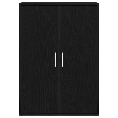 Sideboard Schwarz Eichen-Optik 60 x 31 x 84 cm Holzwerkstoff