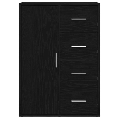 Sideboard Schwarz Eichen-Optik 60 x 31 x 84 cm Holzwerkstoff
