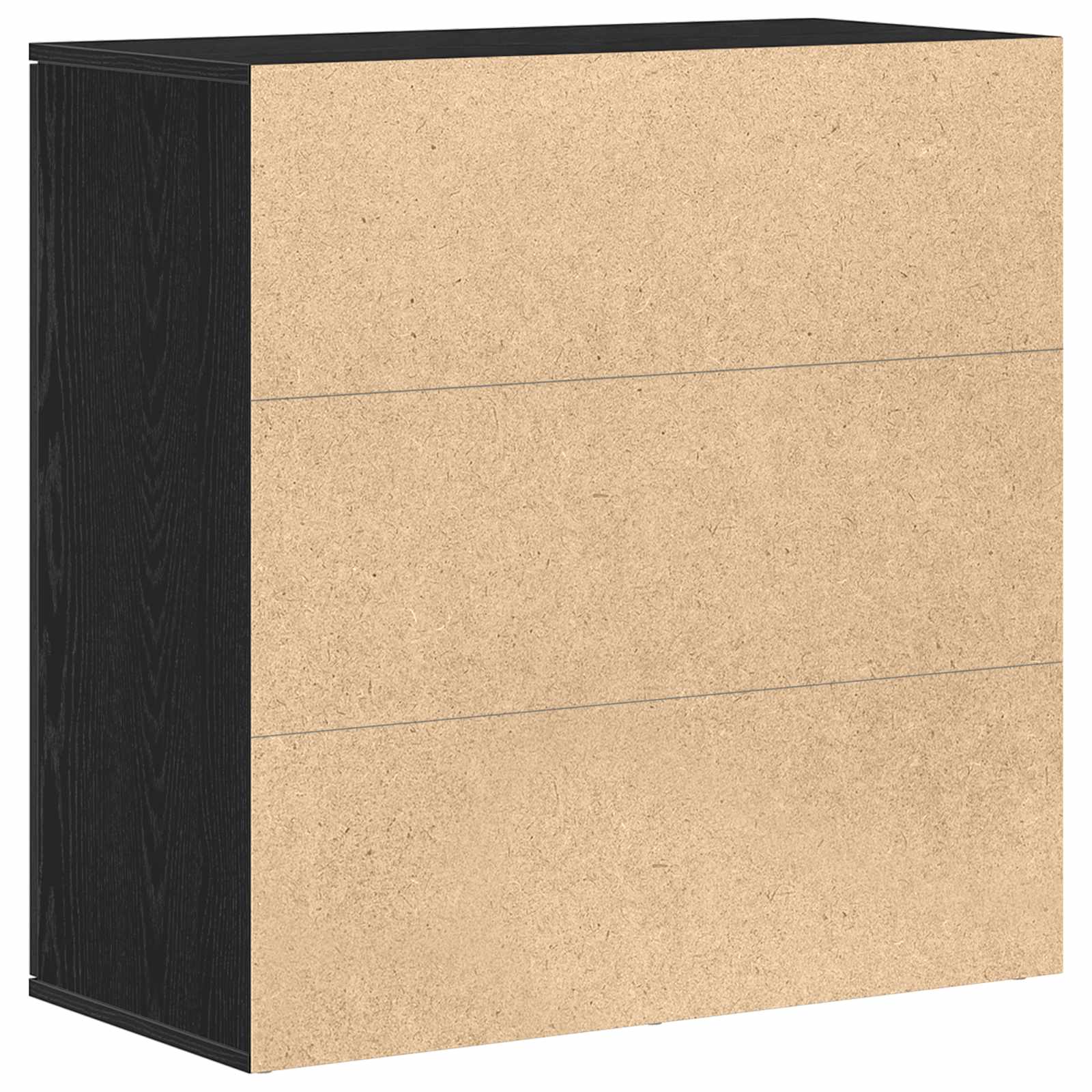 Sideboard Schwarz Eichen-Optik 79 x 38 x 80 cm Holzwerkstoff