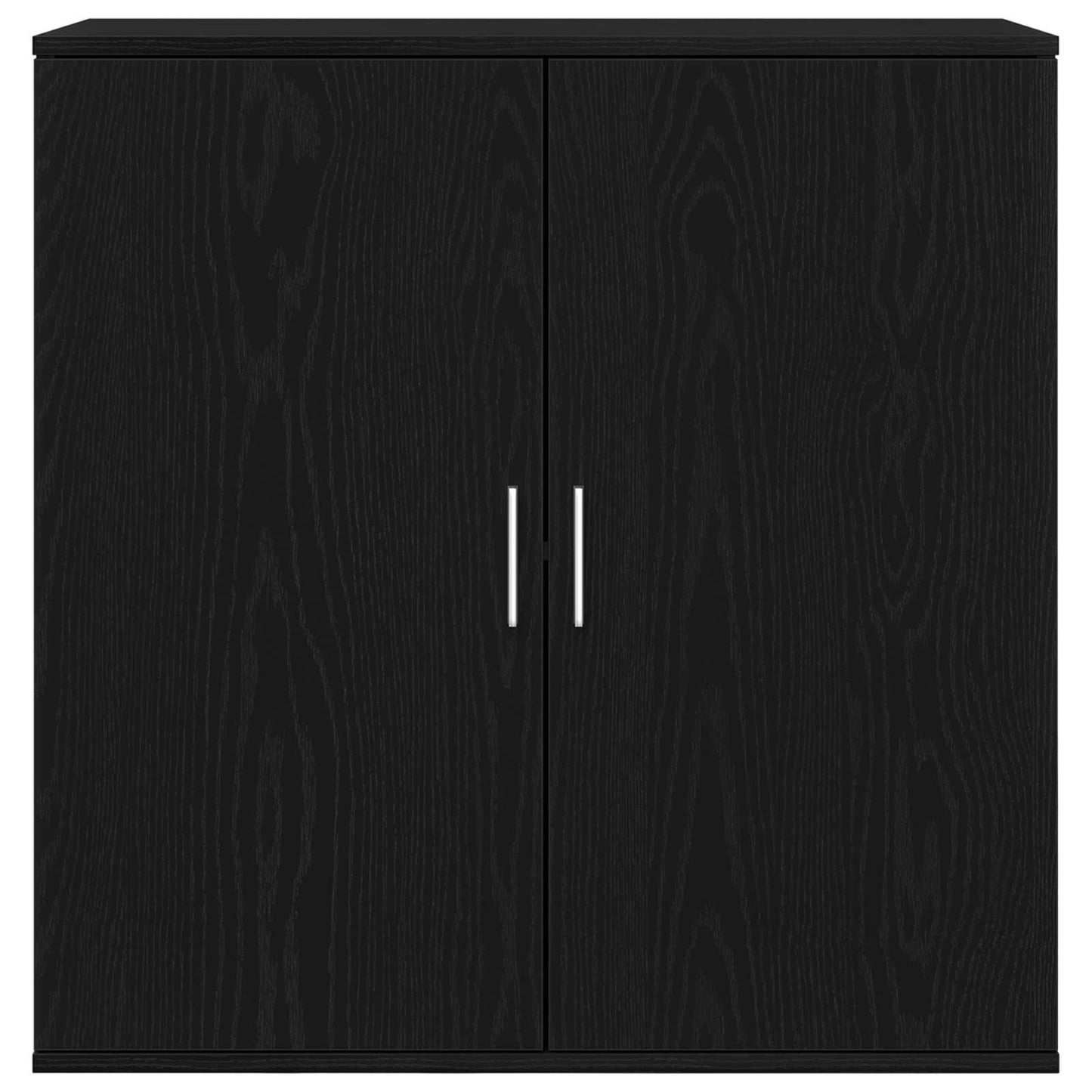 Sideboard Schwarz Eichen-Optik 79 x 38 x 80 cm Holzwerkstoff