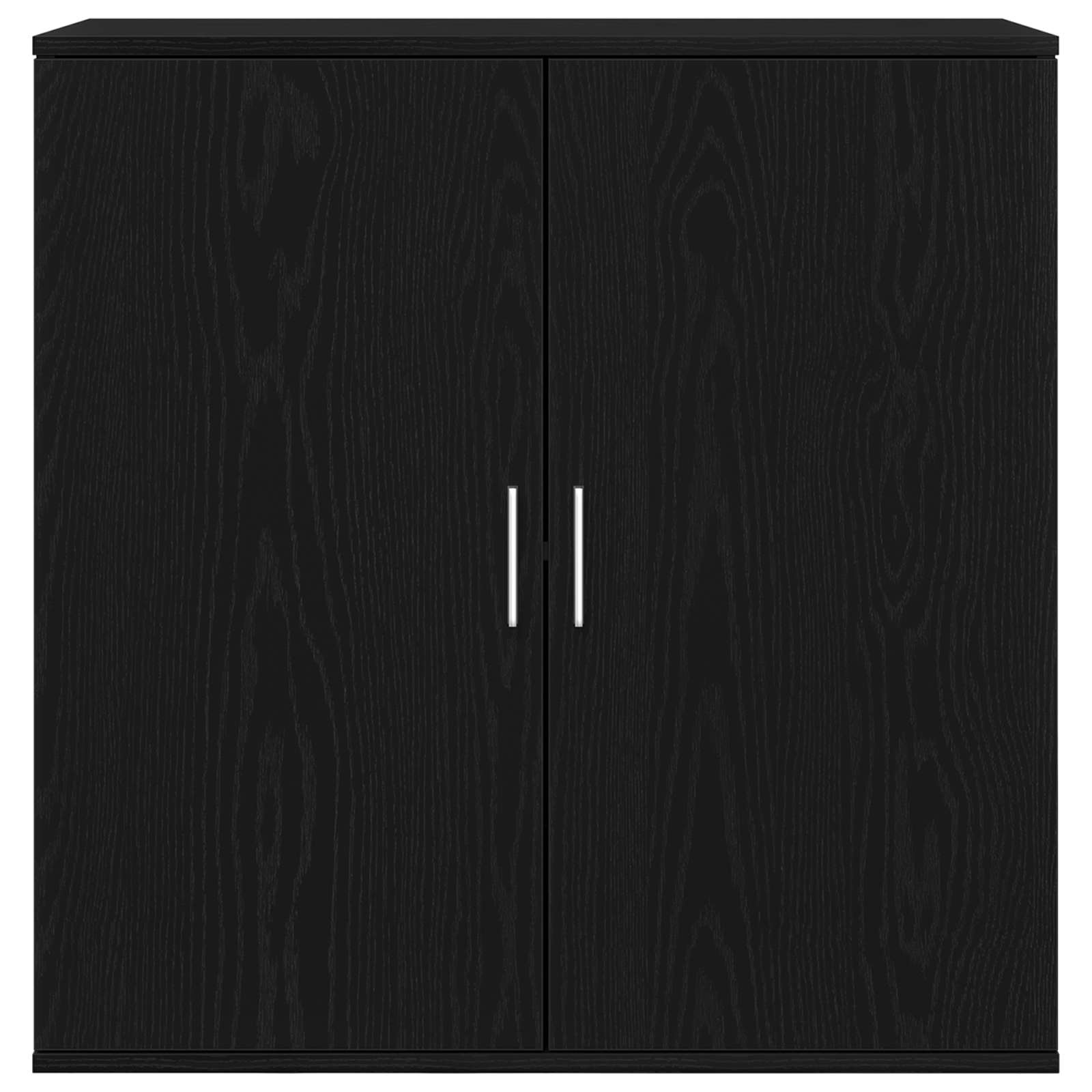 Sideboard Schwarz Eichen-Optik 79 x 38 x 80 cm Holzwerkstoff