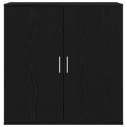 Sideboard Schwarz Eichen-Optik 79 x 38 x 80 cm Holzwerkstoff