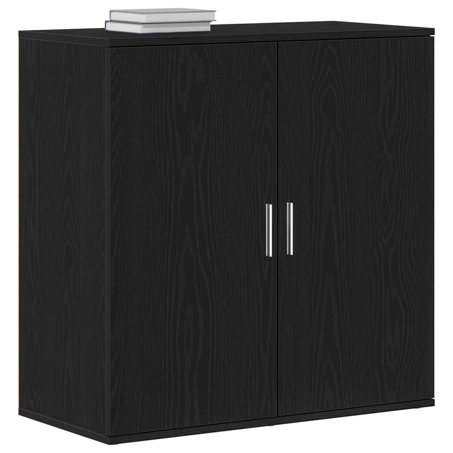 Sideboard Schwarz Eichen-Optik 79 x 38 x 80 cm Holzwerkstoff