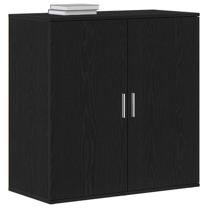 Sideboard Schwarz Eichen-Optik 79 x 38 x 80 cm Holzwerkstoff