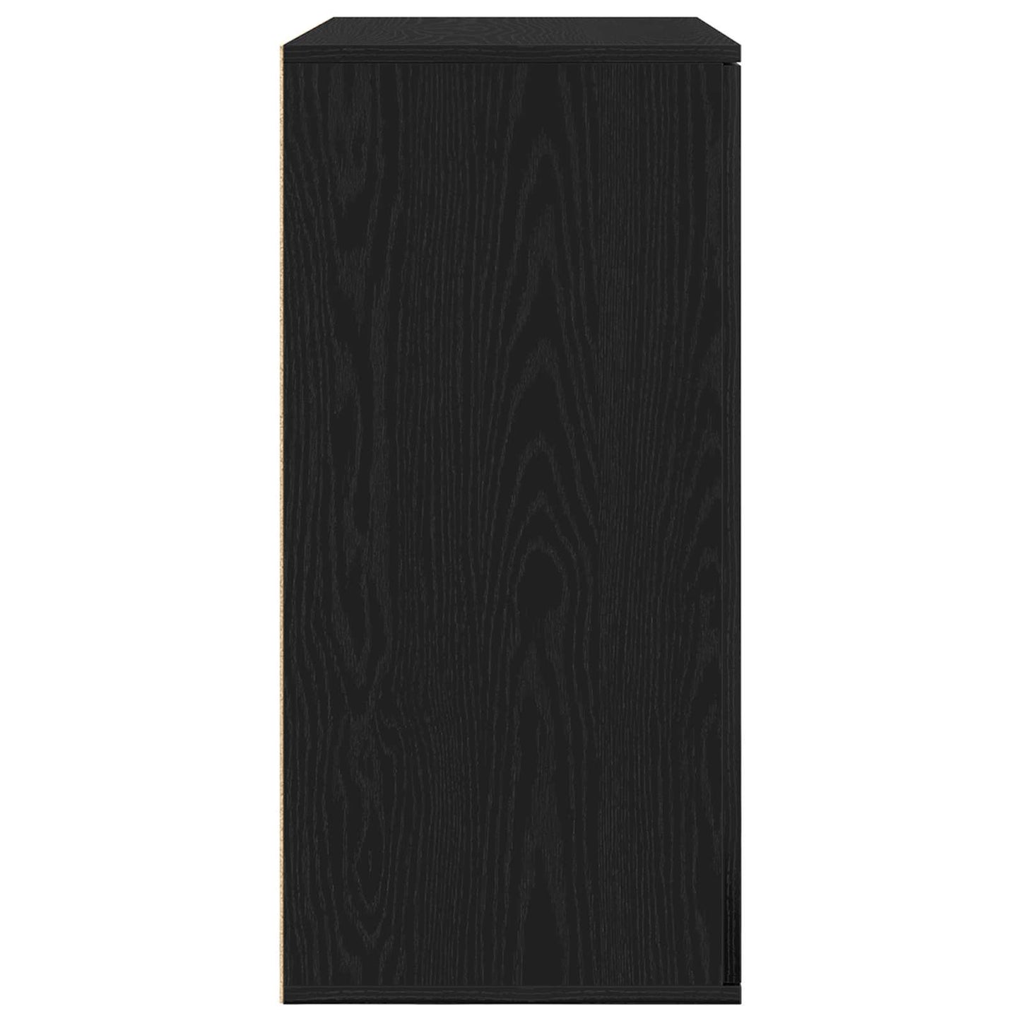 Sideboard Schwarz Eichen-Optik 79 x 38 x 80 cm Holzwerkstoff