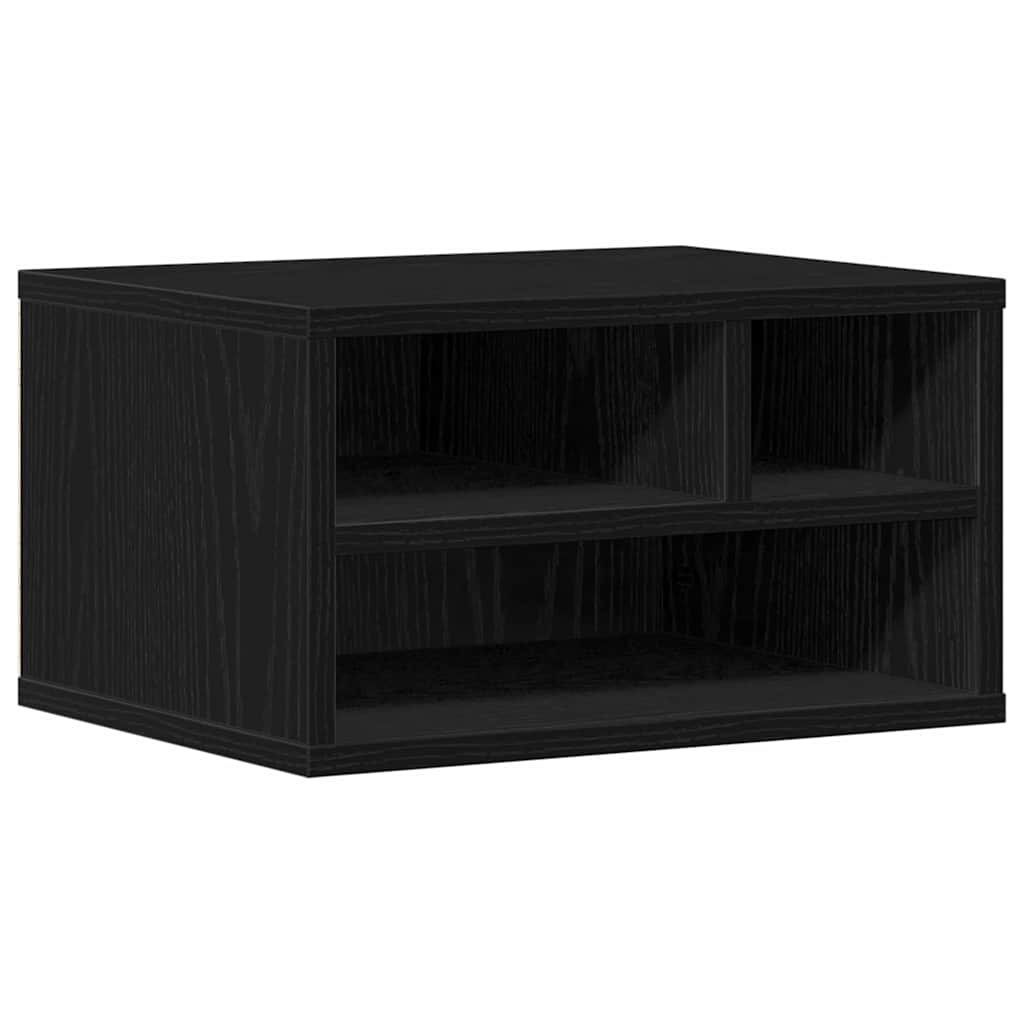 Druckerständer Schwarz Eichen-Optik 40 x 32 x 22,5 cm