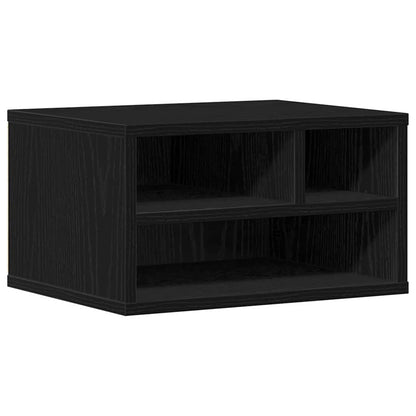 Druckerständer Schwarz Eichen-Optik 40 x 32 x 22,5 cm