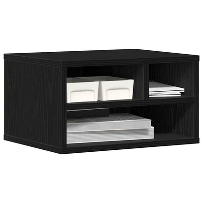 Druckerständer Schwarz Eichen-Optik 40 x 32 x 22,5 cm