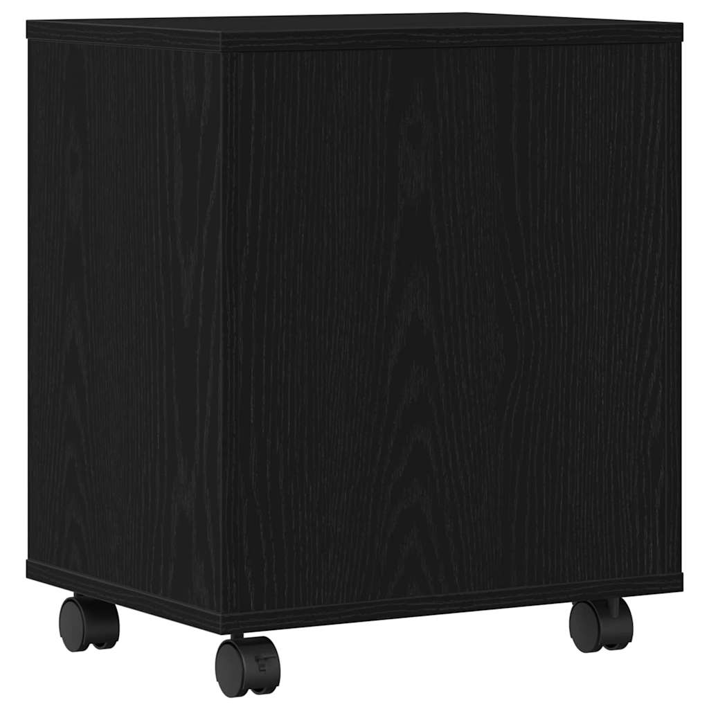 Druckerständer Schwarz Eichen-Optik 41 x 32 x 48 cm