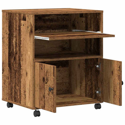 Druckerständer Altholz 60 x 48 x 74 cm Holzwerkstoff