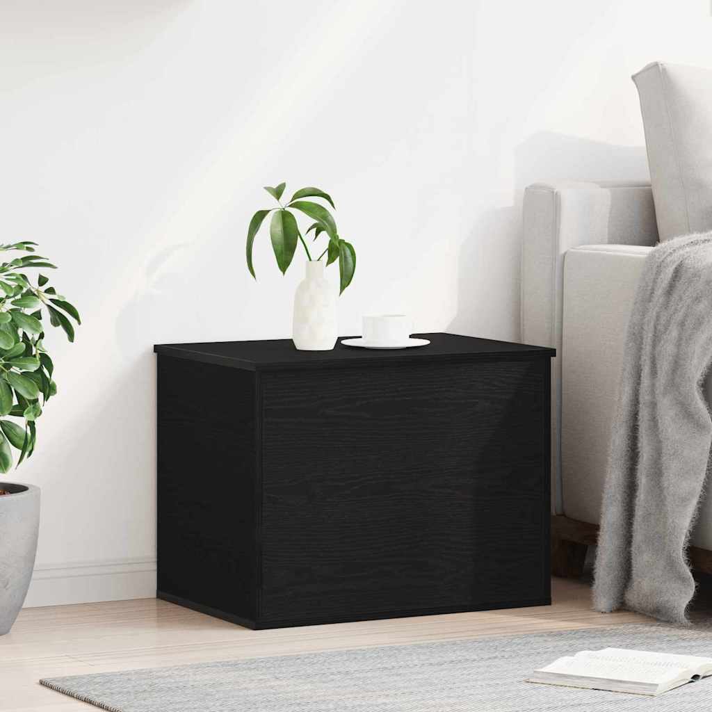 Aufbewahrungsbox Schwarz Eichen-Optik 60 x 42 x 46 cm