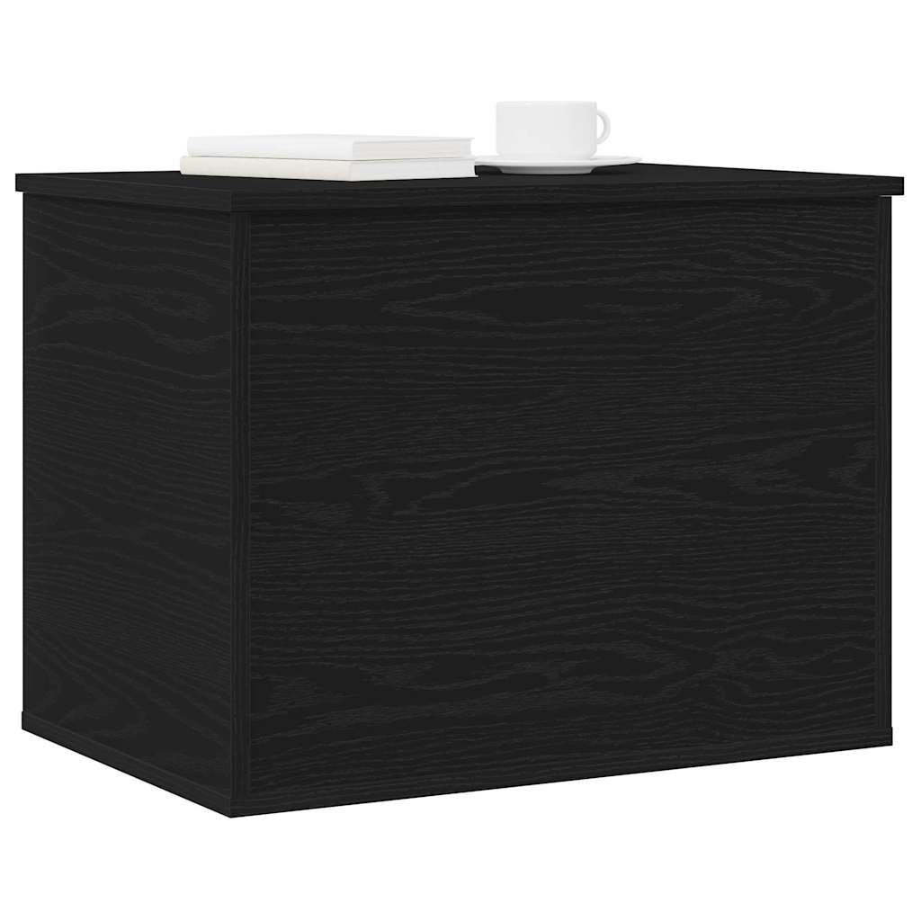 Aufbewahrungsbox Schwarz Eichen-Optik 60 x 42 x 46 cm