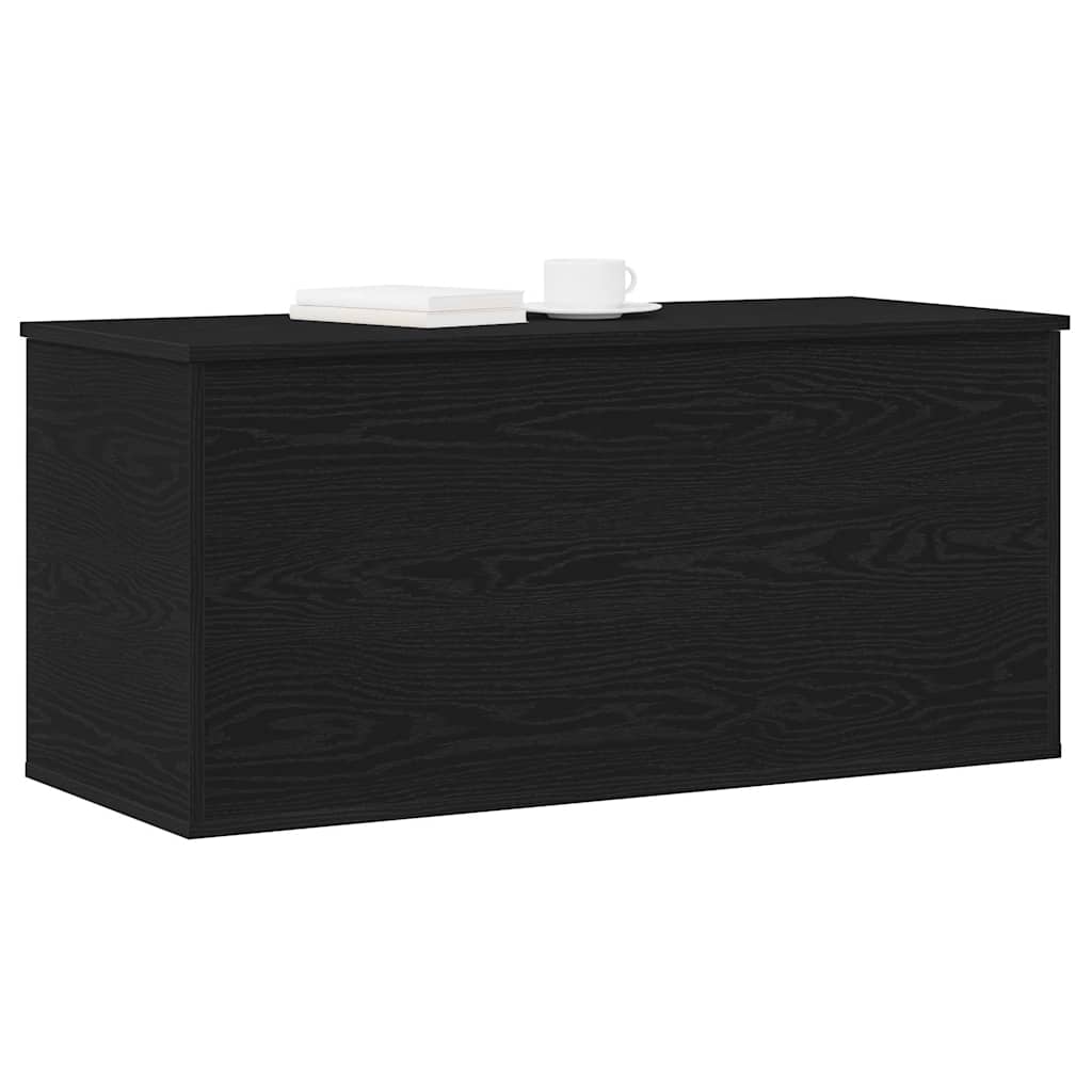 Aufbewahrungsbox Schwarz Eichen-Optik 100 x 42 x 46 cm