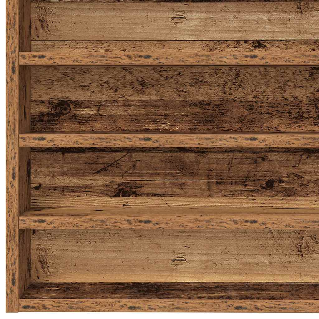Vitrine Wandhalterung Altholz 100 x 8,5 x 50 cm Holzwerkstoff