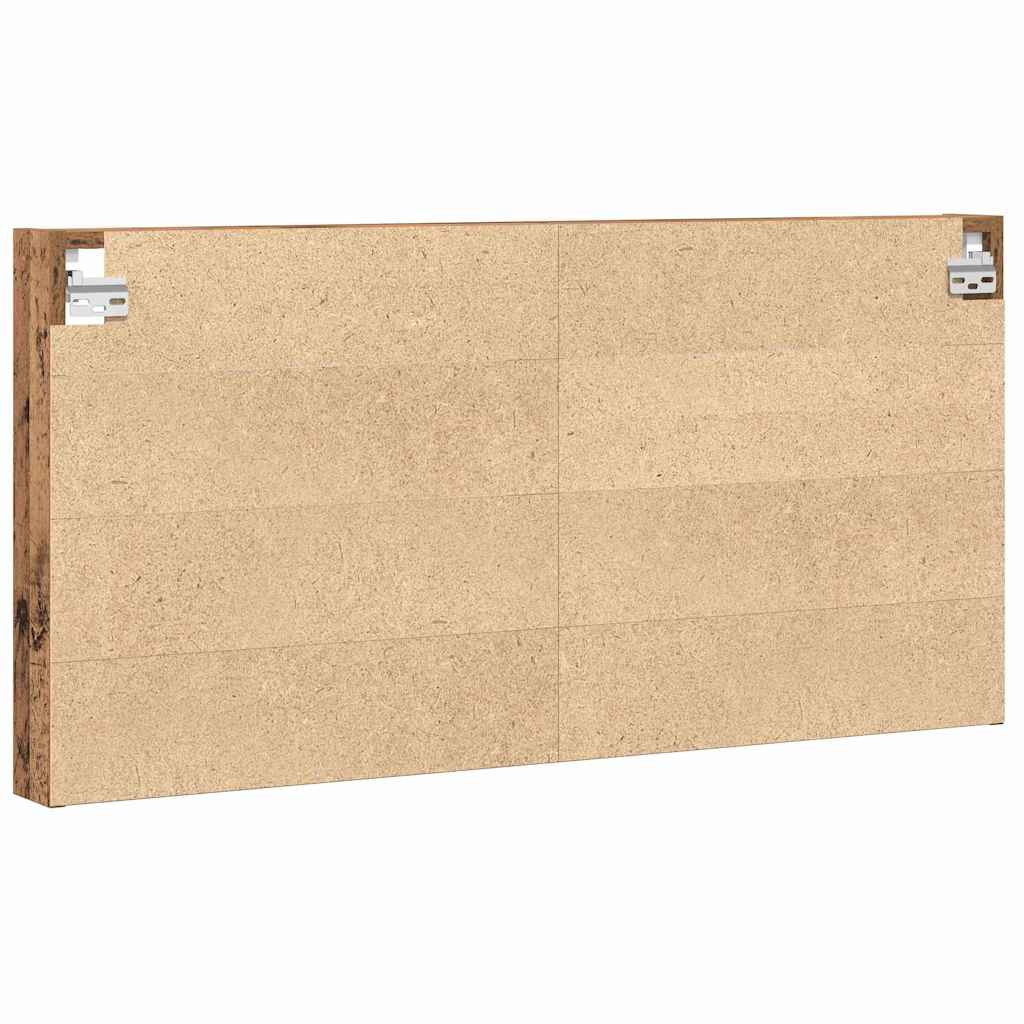 Vitrine Wandhalterung Altholz 100 x 8,5 x 50 cm Holzwerkstoff