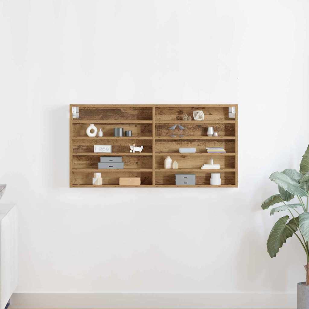 Vitrine Wandhalterung Artisan-Eiche 100 x 8,5 x 50 cm