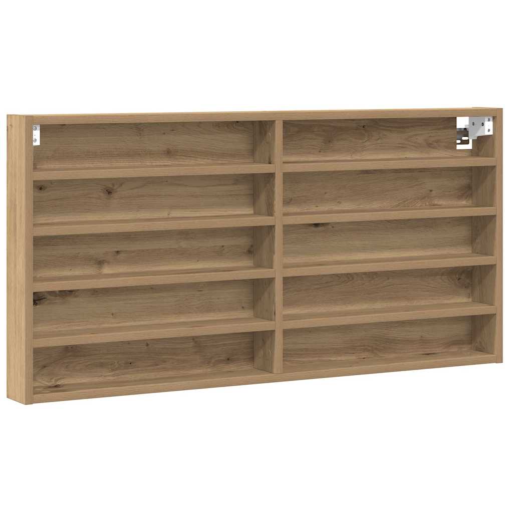Vitrine Wandhalterung Artisan-Eiche 100 x 8,5 x 50 cm