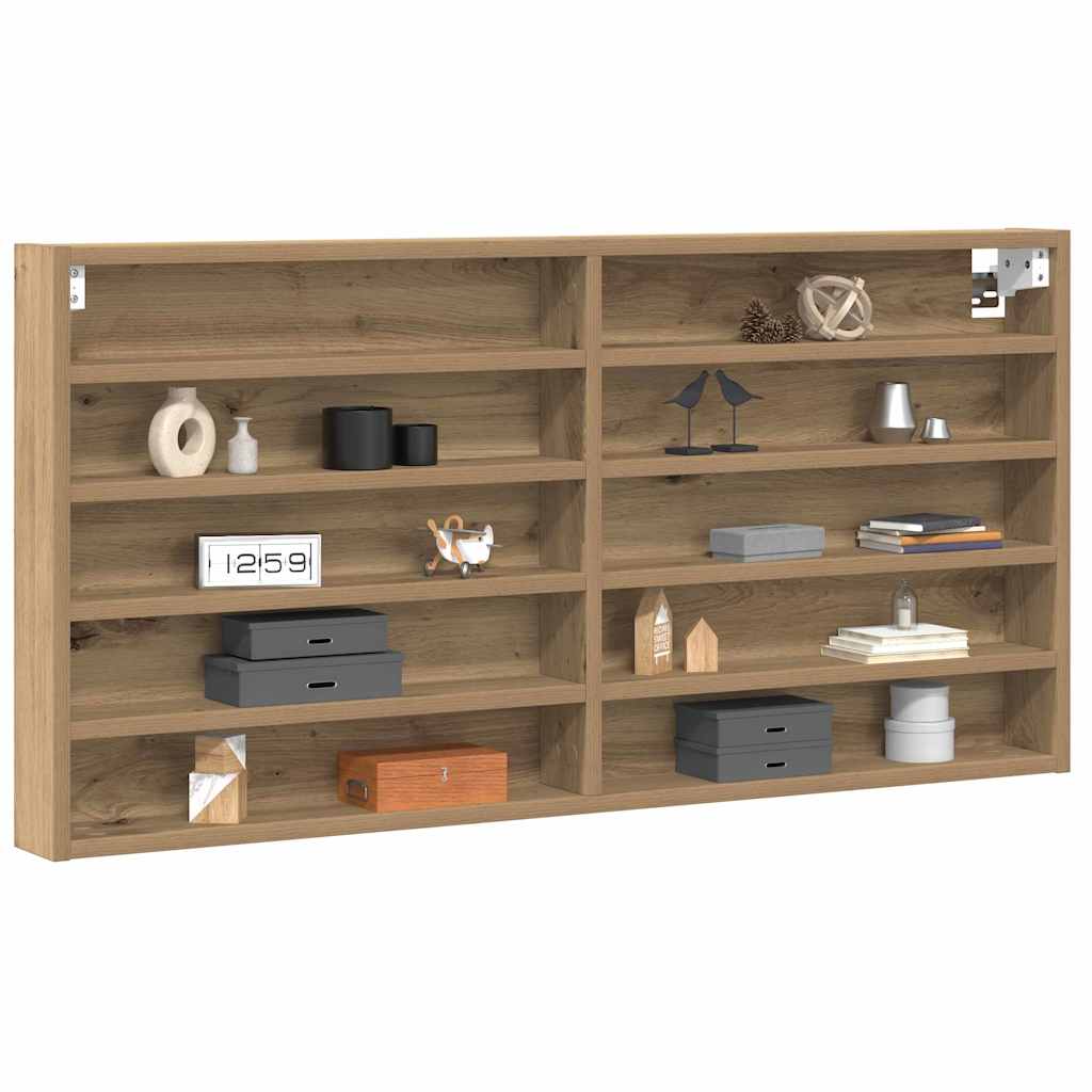 Vitrine Wandhalterung Artisan-Eiche 100 x 8,5 x 50 cm